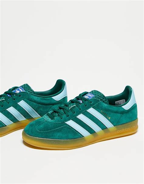 adidas gazelle blauw groen|adidas gazelle blue.